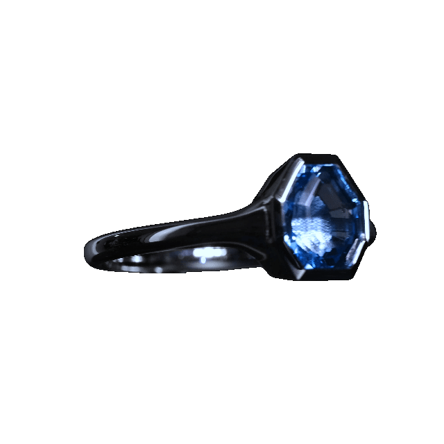 Step Cut Dainty Pixel Ring (PREORDER)