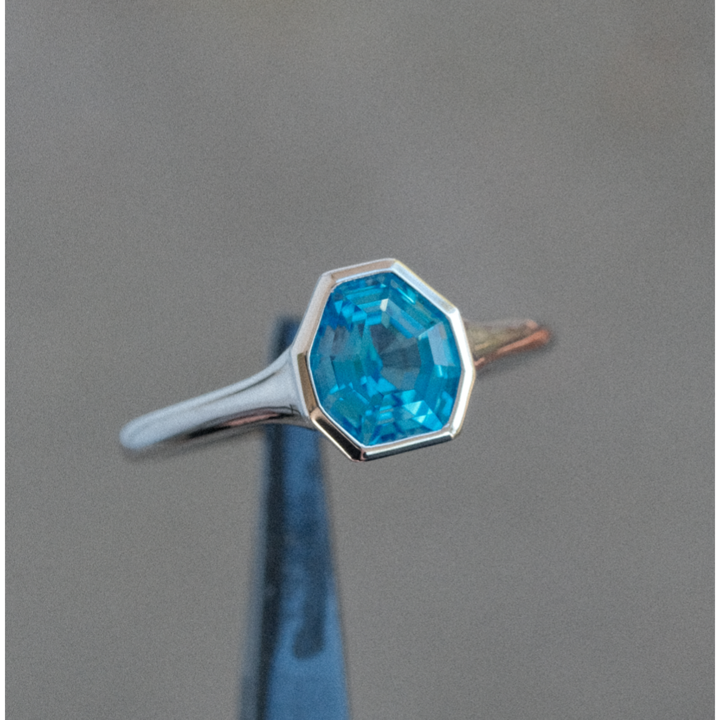 Step Cut Dainty Pixel Ring (PREORDER)