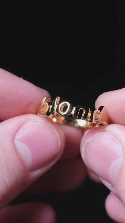 Gold Blond Ring