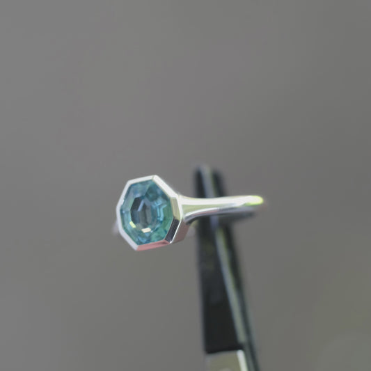 Step Cut Dainty Pixel Ring (PREORDER)