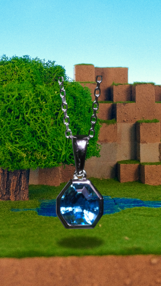 Step Cut Pixel Necklace (PREORDER)