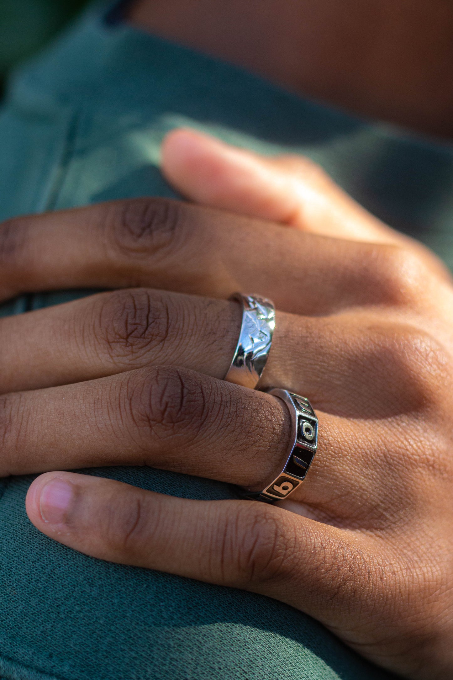 Blond/Blonde Enamel Ring